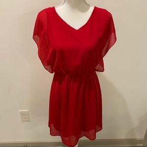 Francesca’s Moonlight Red Dress With Open Back New With Tags